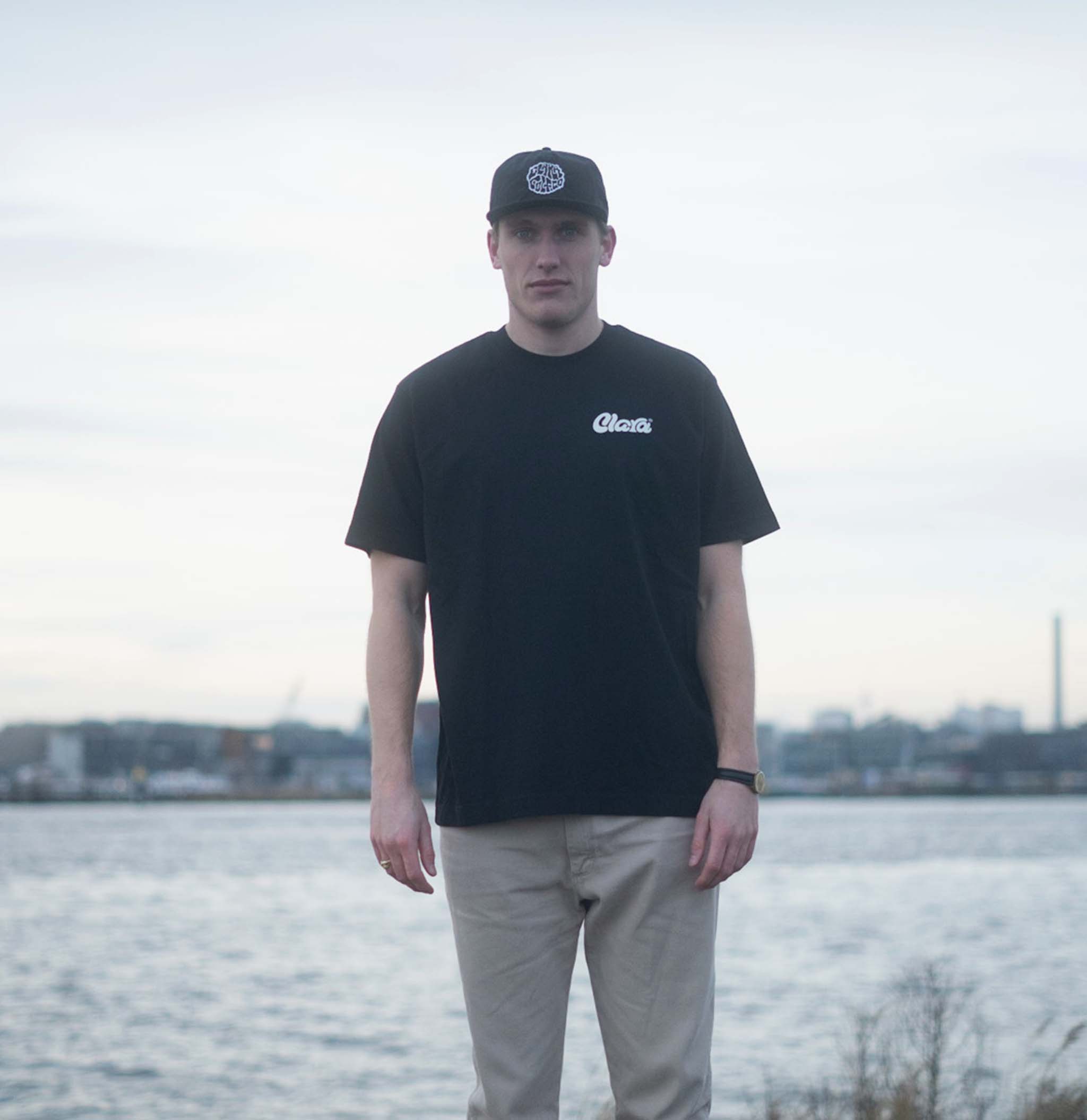 Black Clara Golf Co Nylon Cap